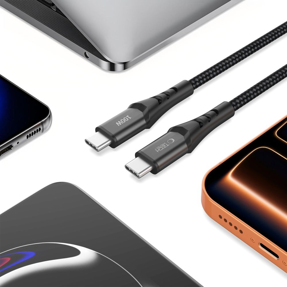Tech-Protect Ultraboost UB11T USB-C / USB-C PD 100W / QC3.0 Cable 100 cm - Black_3