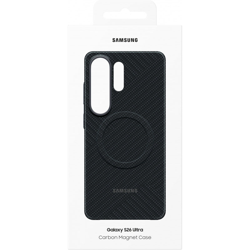 Samsung Carbon Magnet Case for Samsung Galaxy S26 Ultra, MagSafe Compatible - Black_3