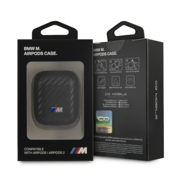 Etui BMW PU Carbon M Collection na AirPods 1 / 2 cover - czarne_2