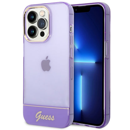 Etui Guess Translucent na iPhone 14 Pro Max - fioletowe_0