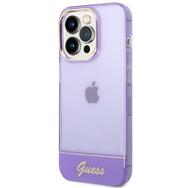 Etui Guess Translucent na iPhone 14 Pro Max - fioletowe_1