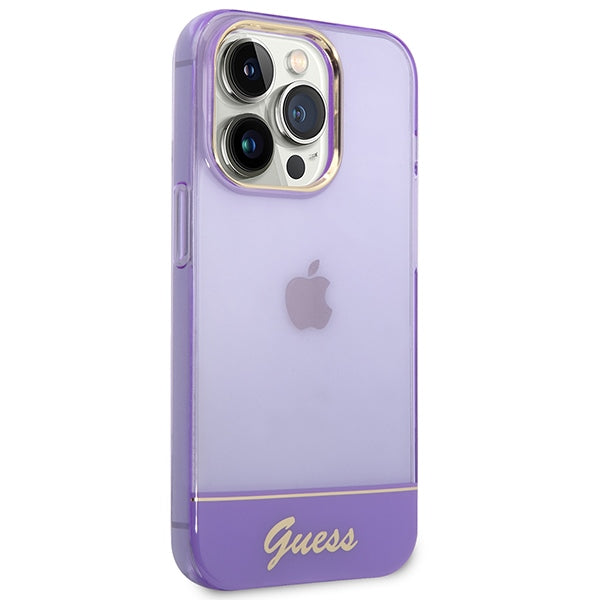 Etui Guess Translucent na iPhone 14 Pro Max - fioletowe_3