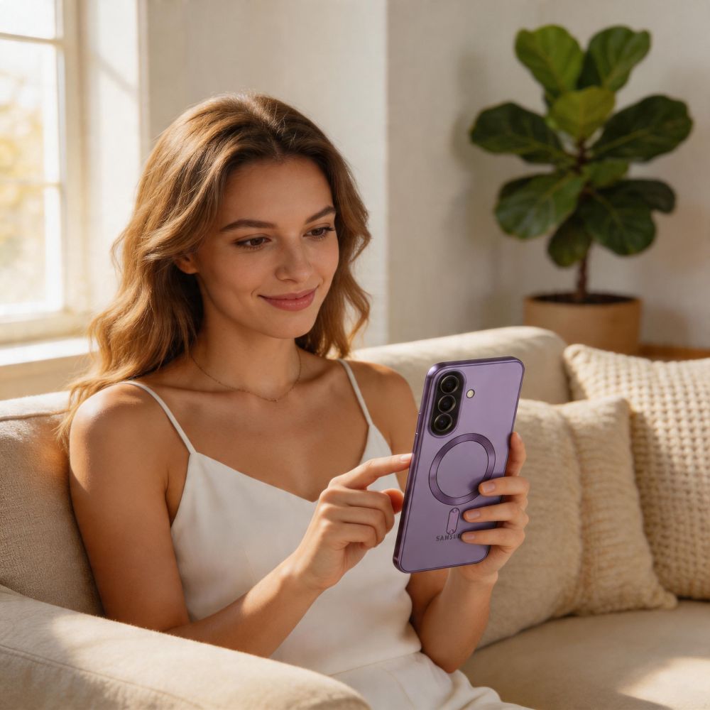 Tech-Protect MagFlex MagSafe Case for Samsung Galaxy A37 5G - Transparent Purple_4