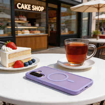 Tech-Protect Magmat MagSafe Case for Samsung Galaxy A57 5G - Matte Purple_3