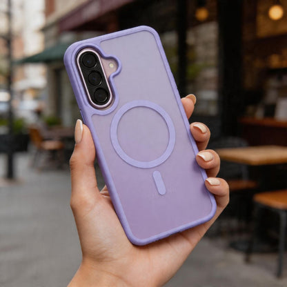 Tech-Protect Magmat MagSafe Case for Samsung Galaxy A57 5G - Matte Purple_4