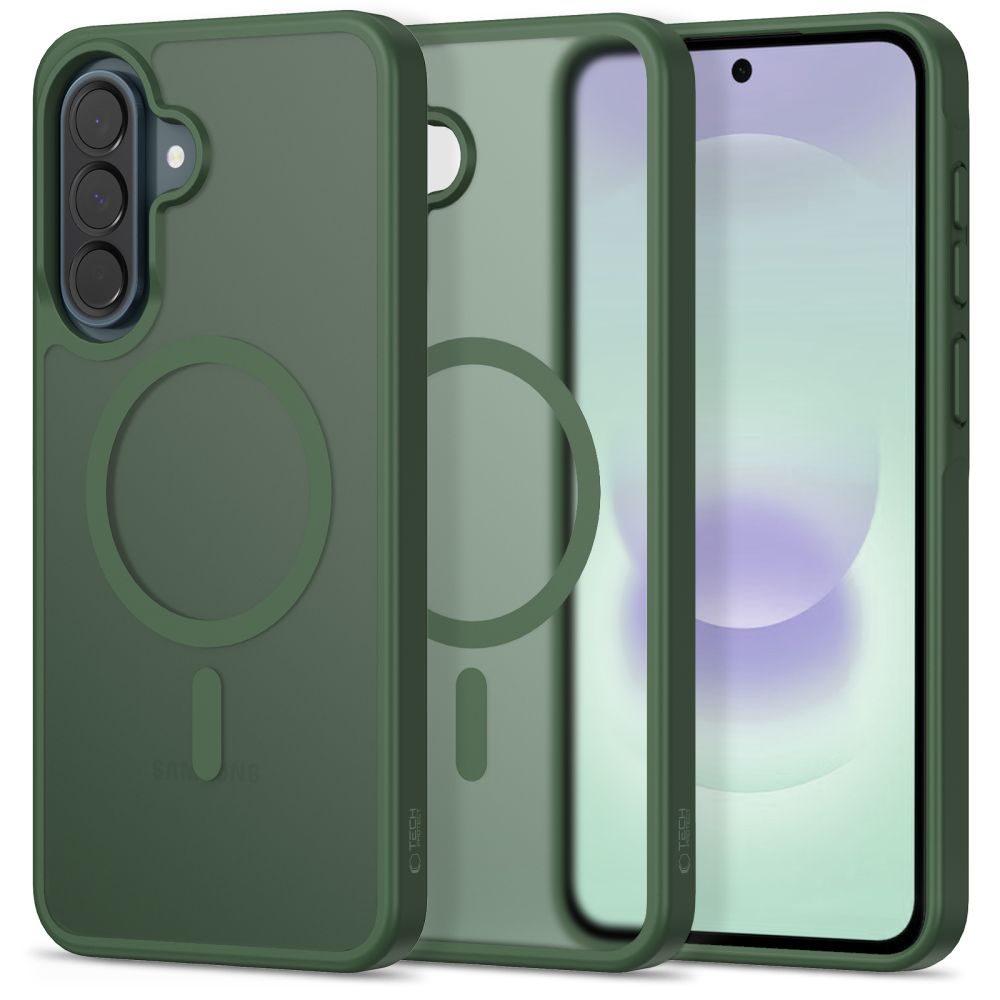 Tech-Protect Magmat MagSafe Case for Samsung Galaxy A36 / A56 / A37 5G - Matte Green_0