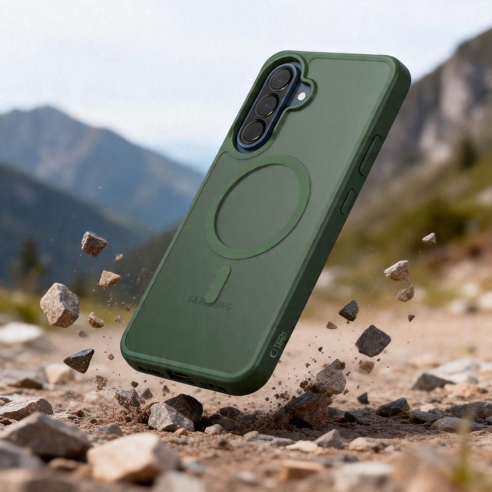 Tech-Protect Magmat MagSafe Case for Samsung Galaxy A36 / A56 / A37 5G - Matte Green_2