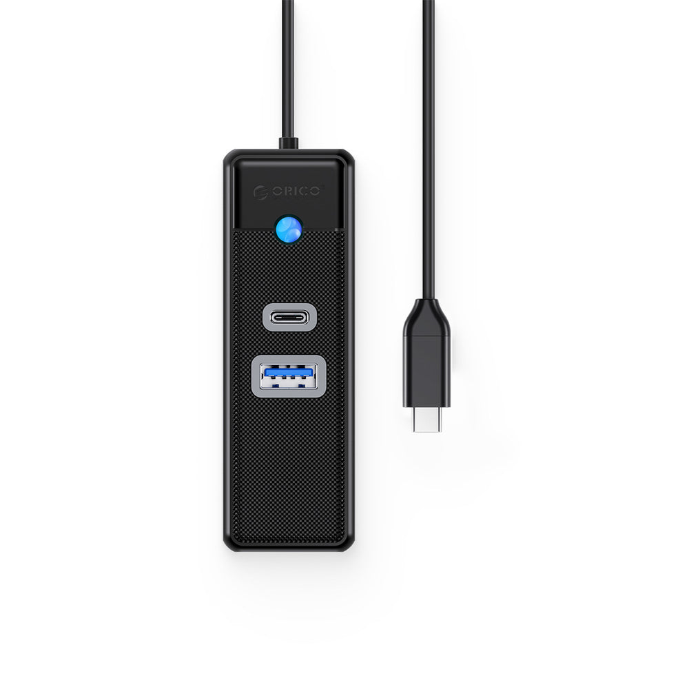 Orico PWCUR-C3 3-port USB hub 1x USB-A 3.0 1x USB-C 3.0 1x RJ45 Gigabit Ethernet 0.5 m - black_1