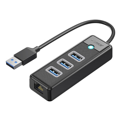 Orico PW3UR25-U3 USB Hub 4-Port 3x USB-A 3.0 1x RJ45 2.5G Ethernet 0.5m - Black_0