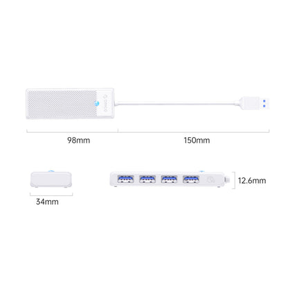 Orico PAPW4A-U3 USB Hub 4-port 4x USB-A 3.0 1.8 m - white_1