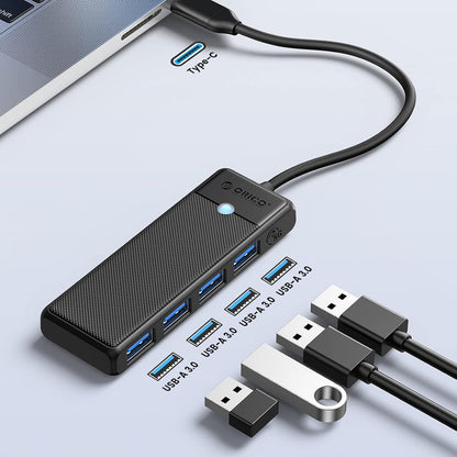 Orico PAPW4A-C3 USB Hub 4-port 4x USB-A 3.0 0.15 m - black_2