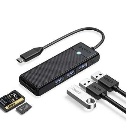Orico PAPW3AT-C3 USB Hub 4-port 3x USB-A 3.0 with microSD/SD card reader 1 m - black_8
