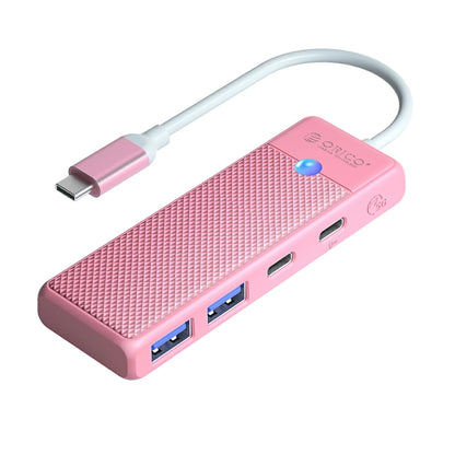 Orico PAPW2AC-C3-C3 USB Hub 4-port 2x USB-A 3.0 1x USB-C 3.0 with USB-C PD 100W charging 0.15m - pink_0