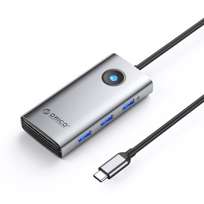 Orico PW11 6in1 USB-C Docking Station 3x USB-A 3.0 1x USB-C 3.0 1x USB-C PD 100 W 1x HDMI 4K 30Hz - Gray_0