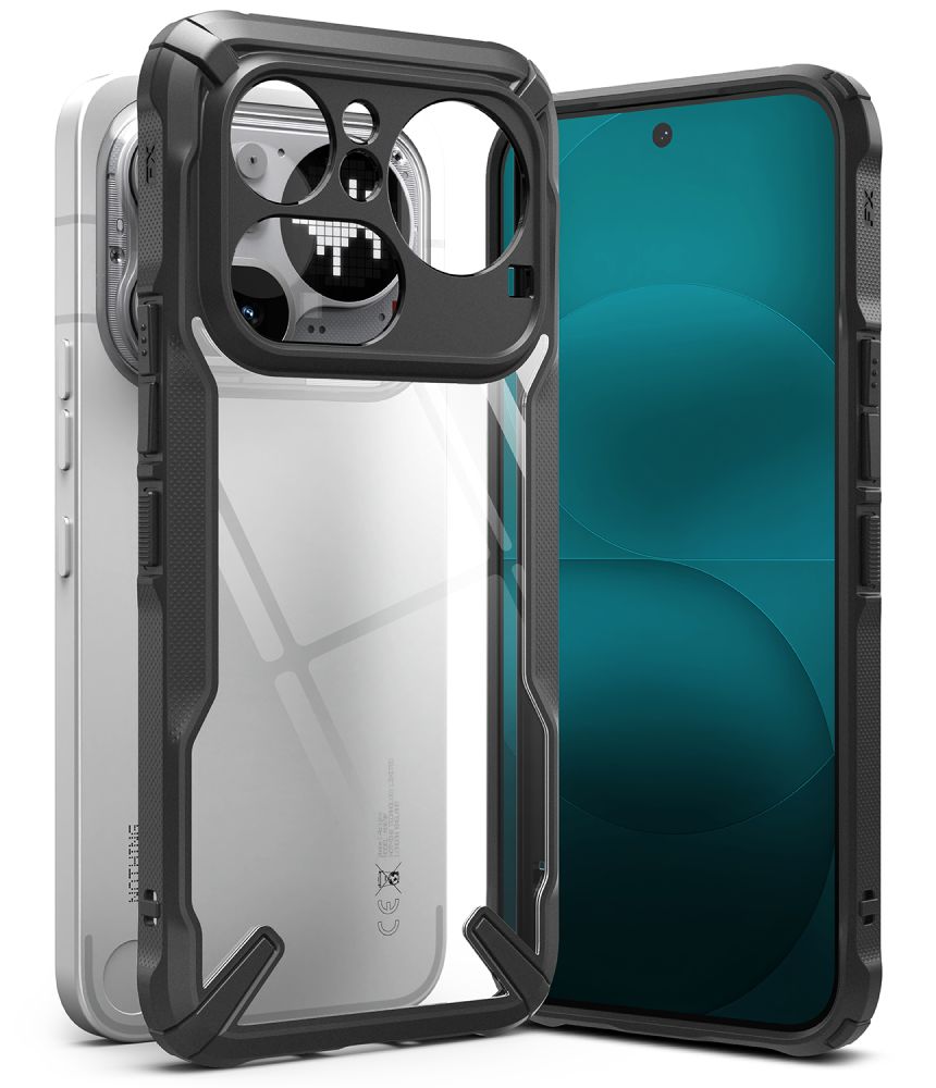 Ringke Fusion X case for Nothing Phone 4A Pro - transparent and black_0