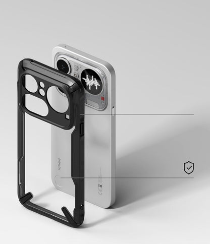 Ringke Fusion X case for Nothing Phone 4A Pro - transparent and black_3