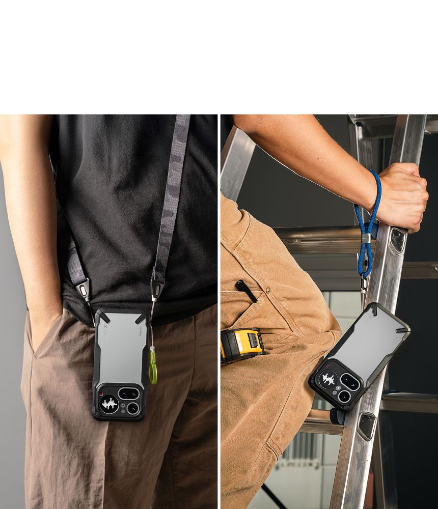 Ringke Fusion X case for Nothing Phone 4A Pro - transparent and black_7