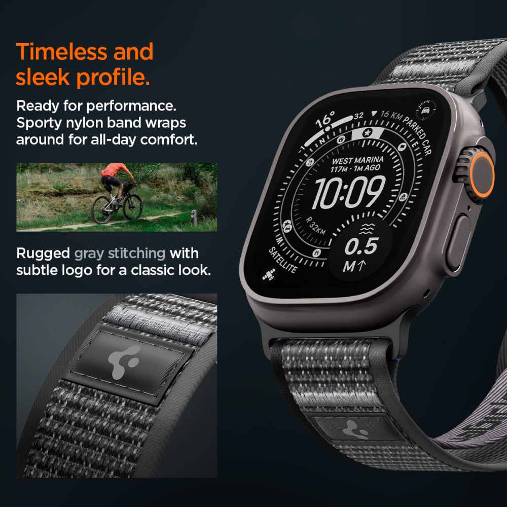 Athlex Air 2 Strap Spigen for Apple Watch 49mm / 46mm / 45mm / 44mm Series, Grey AMP11113 _6