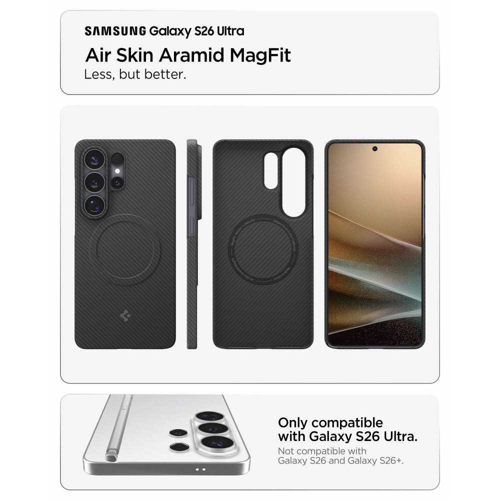 Hard Case Spigen Air Skin with MagSafe for Samsung Galaxy S26 Ultra S948, Black ACS11029 _8