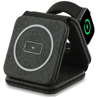 Ładowarka indukcyjna Guess 4G 3w1 15W MagSafe - czarna_3