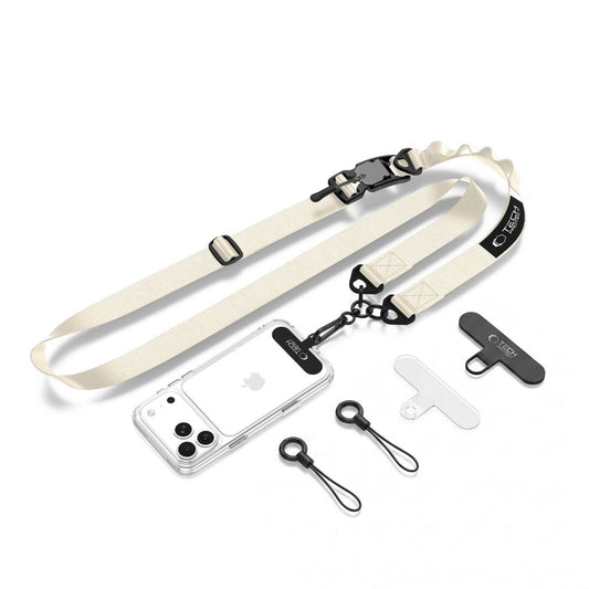 Tech-Protect C9S Rope Crossbody Phone Lanyard - Beige_0