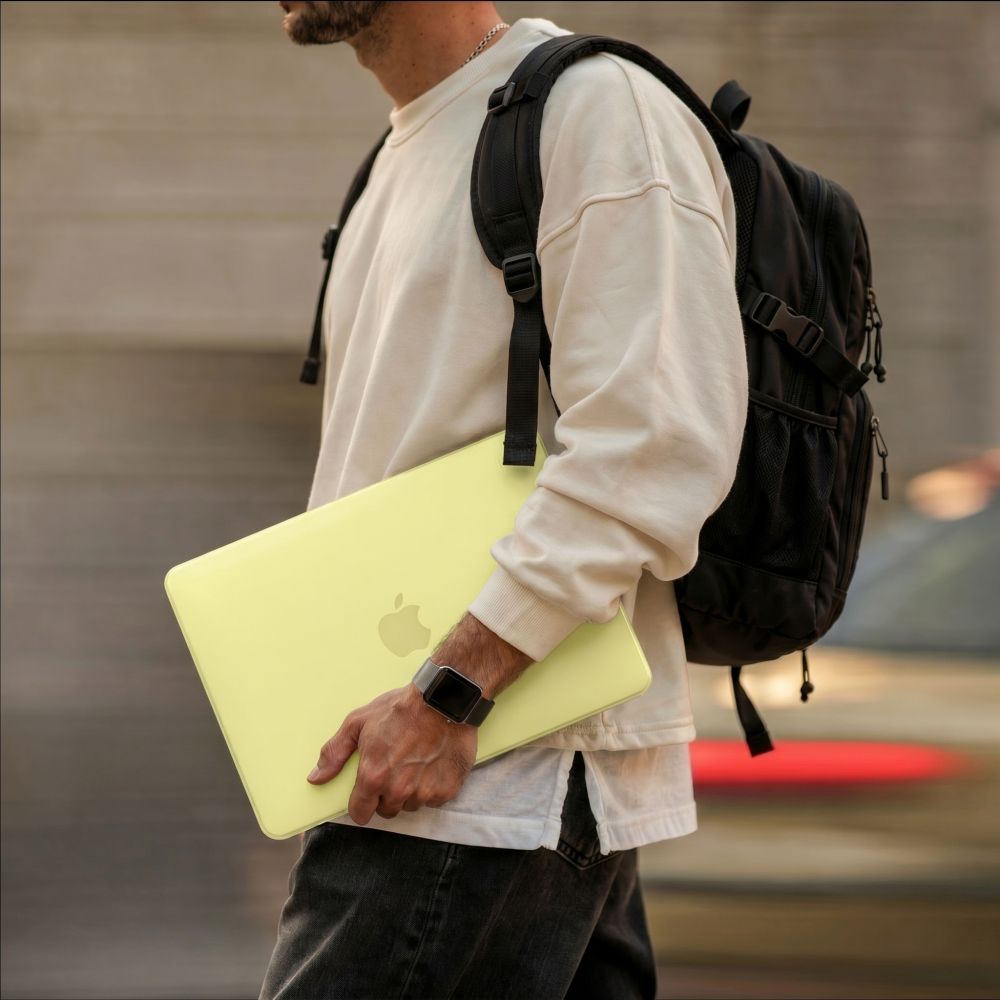 Tech-Protect Softshell case for MacBook Neo 13 2026 - matte yellow_6
