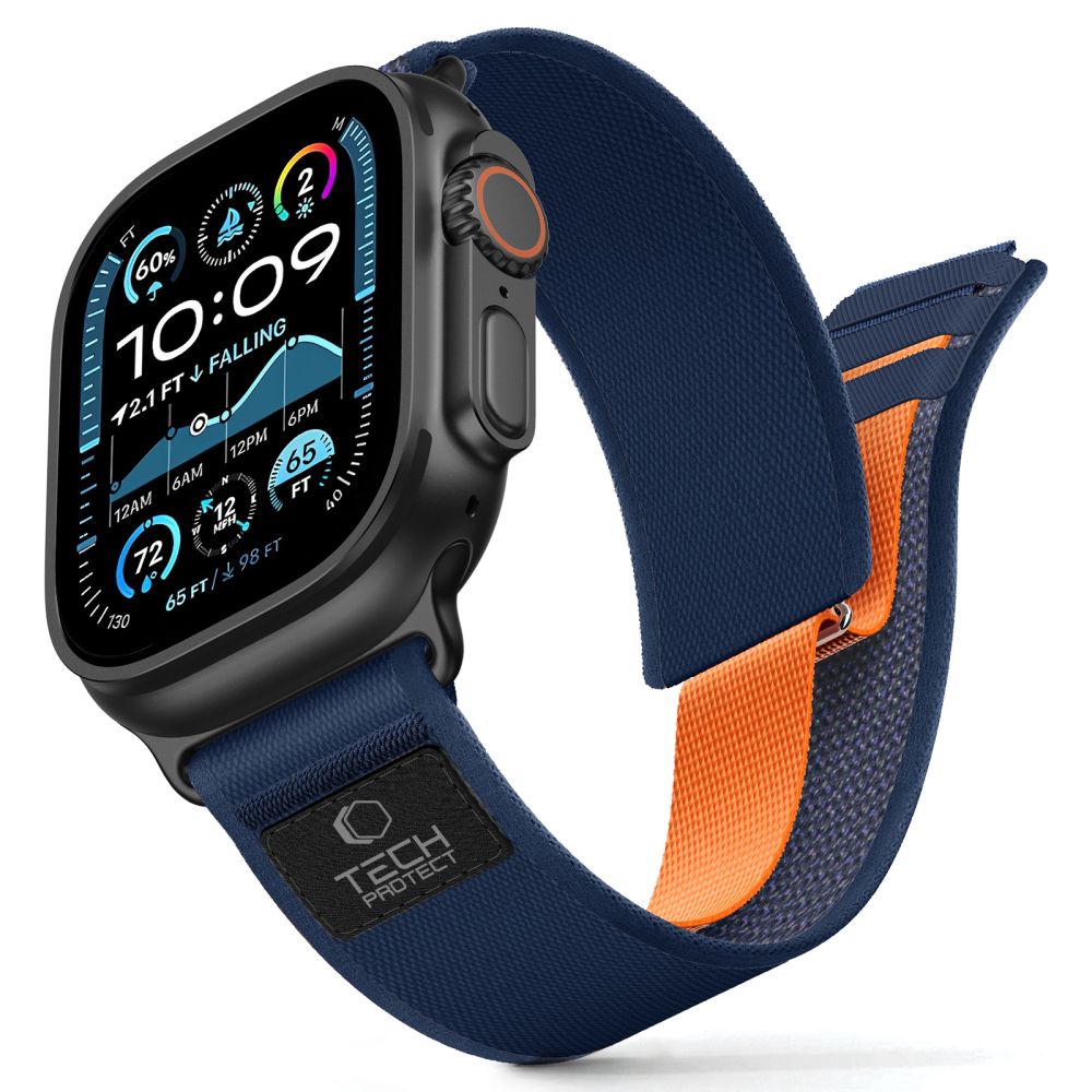 Tech-Protect Nylon Elite Strap for Apple Watch 44 / 45 / 46 / 49 mm - Navy Blue_0