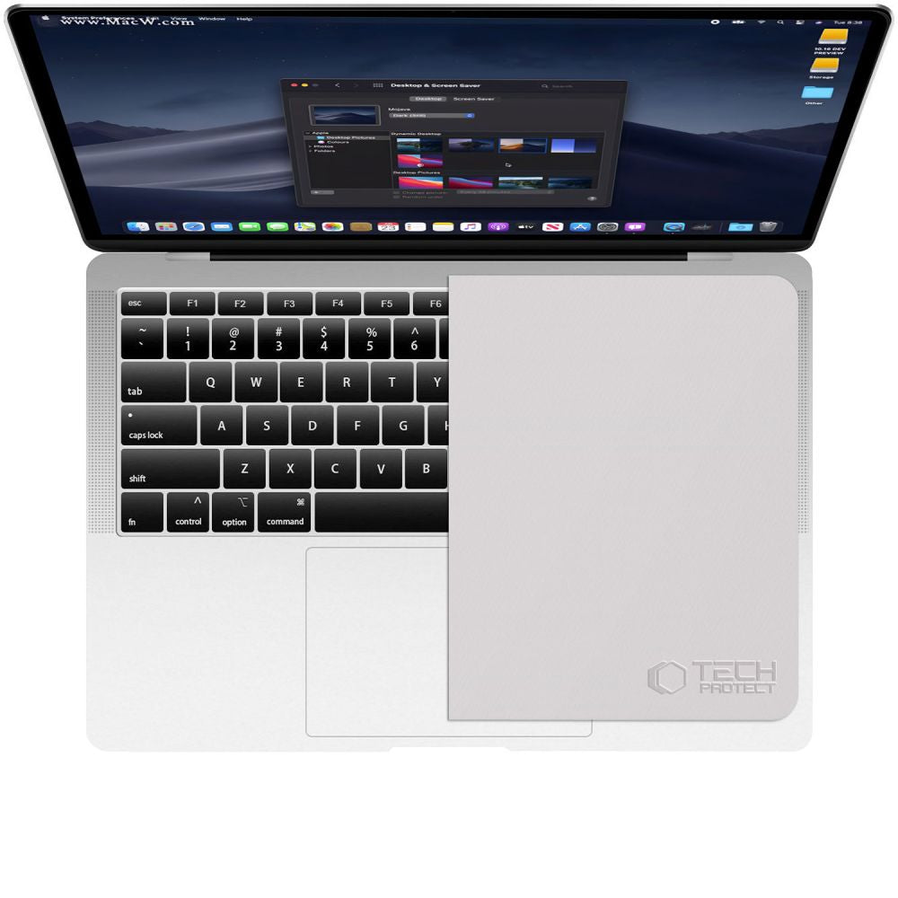 Tech-Protect Polishing Cloth Microfiber Screen Cloth for Laptop 13-14" - Gray_1