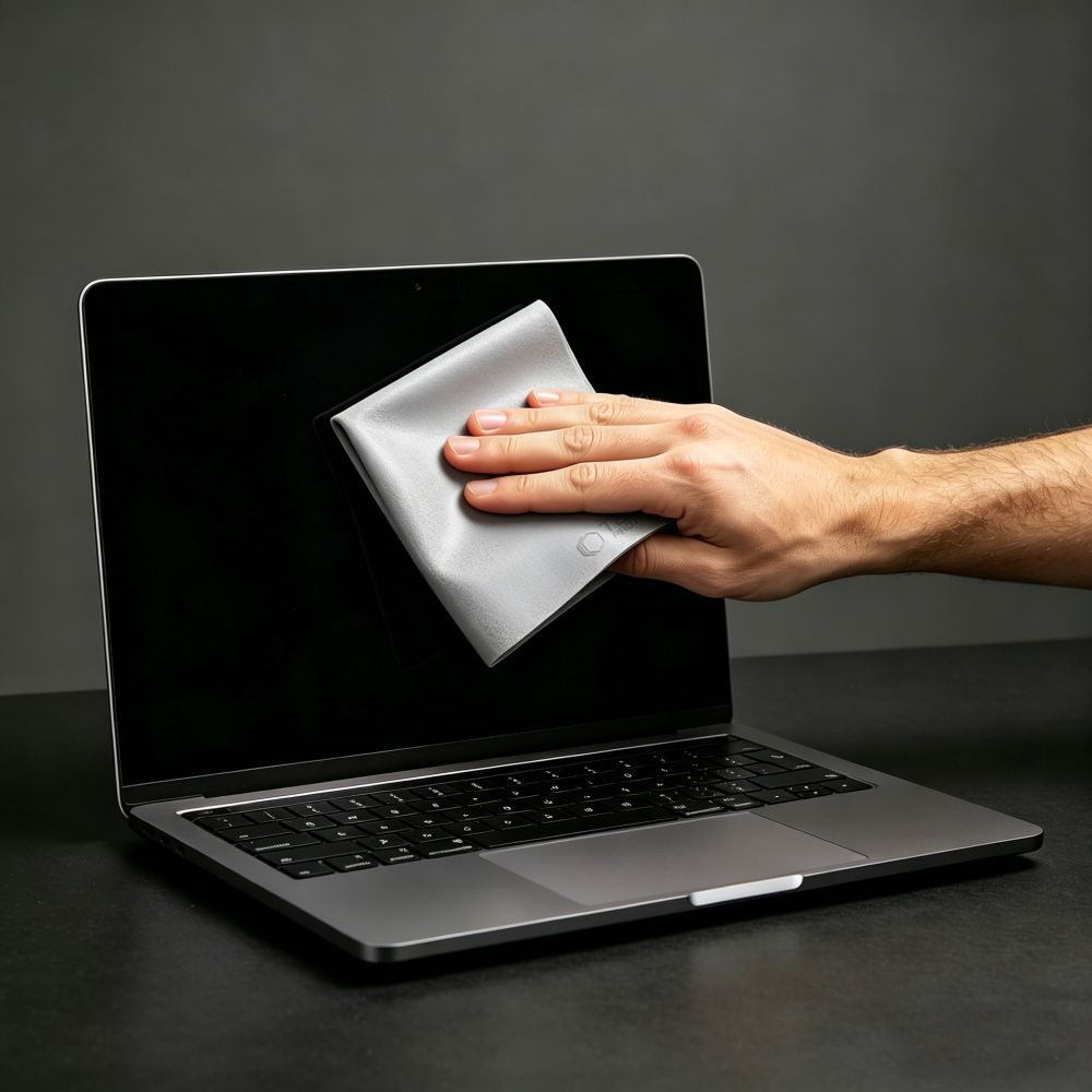 Tech-Protect Polishing Cloth Microfiber Screen Cloth for Laptop 13-14" - Gray_6