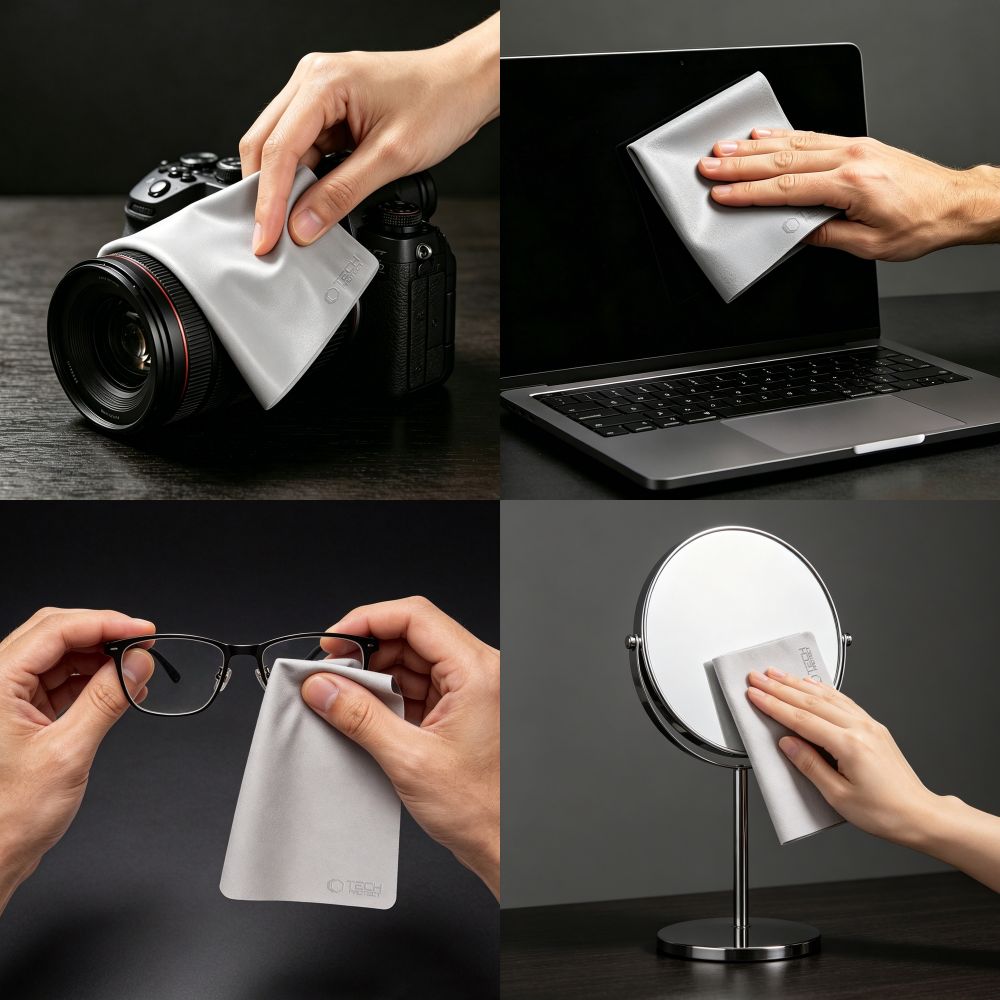 Tech-Protect Polishing Cloth Microfiber Screen Cloth for Laptop 13-14" - Gray_7