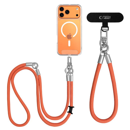 Tech-Protect C10S Rope Phone Lanyard - Orange_2
