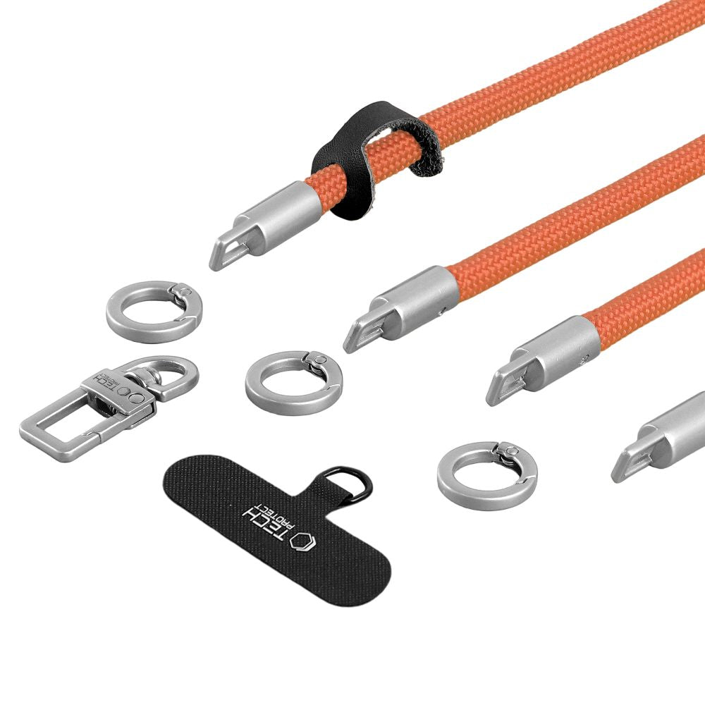 Tech-Protect C10S Rope Phone Lanyard - Orange_4