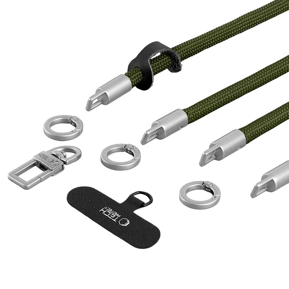 Tech-Protect C10S Rope Phone Lanyard - Green_4