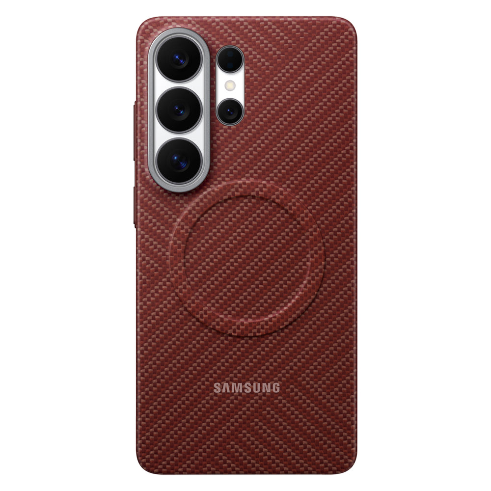 Samsung Carbon Magnet Case for Samsung Galaxy S26 Ultra, MagSafe Compatible - Red_0