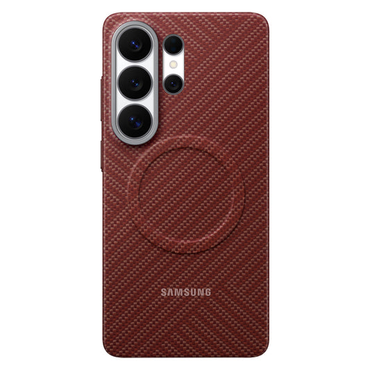 Samsung Carbon Magnet Case for Samsung Galaxy S26 Ultra, MagSafe Compatible - Red_0