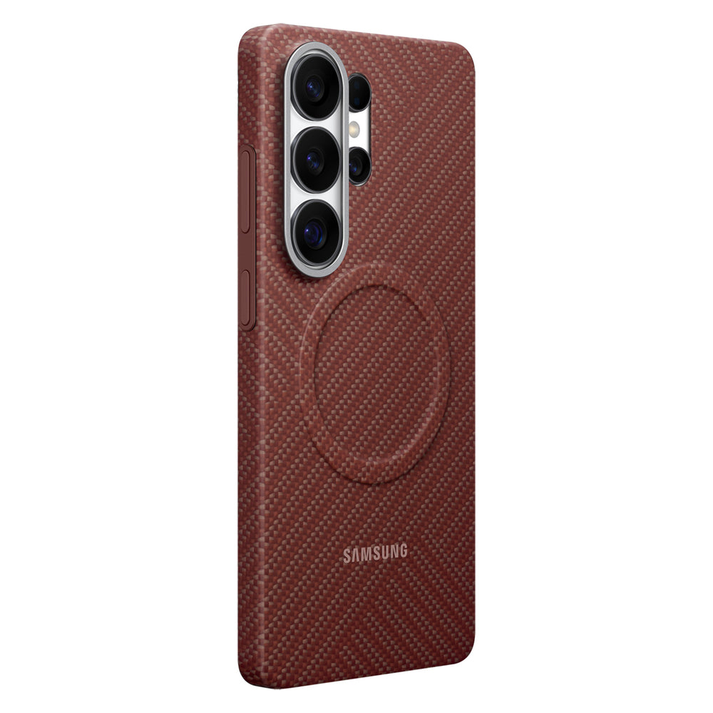 Samsung Carbon Magnet Case for Samsung Galaxy S26 Ultra, MagSafe Compatible - Red_2