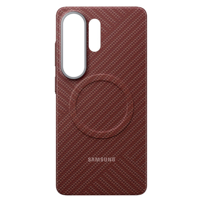 Samsung Carbon Magnet Case for Samsung Galaxy S26 Ultra, MagSafe Compatible - Red_3