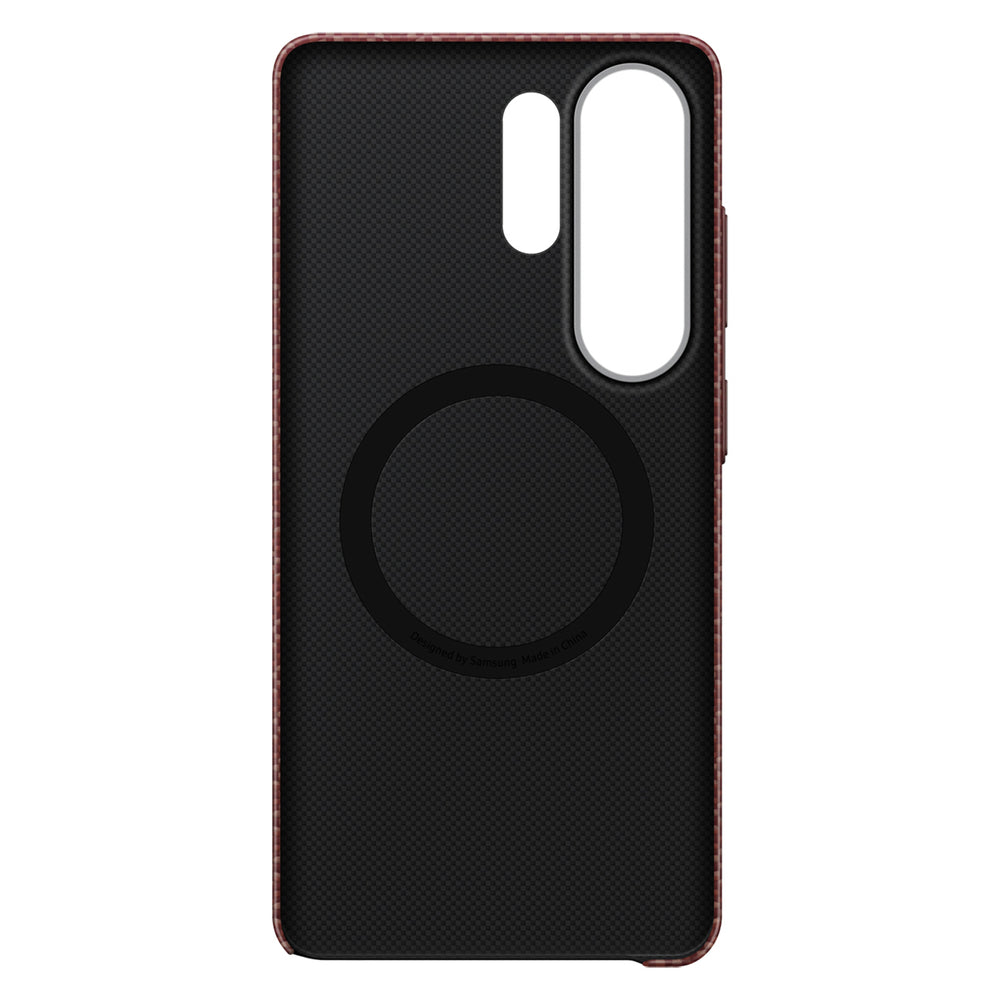 Samsung Carbon Magnet Case for Samsung Galaxy S26 Ultra, MagSafe Compatible - Red_4