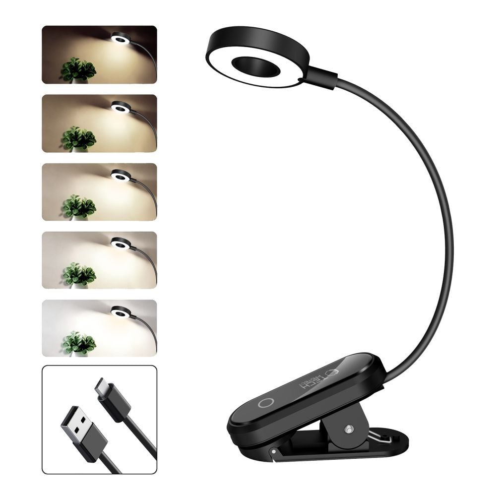 Tech-Protect LL100 Wireless Lamp with Clip + USB-A / USB-C Cable 30 cm - Black_4