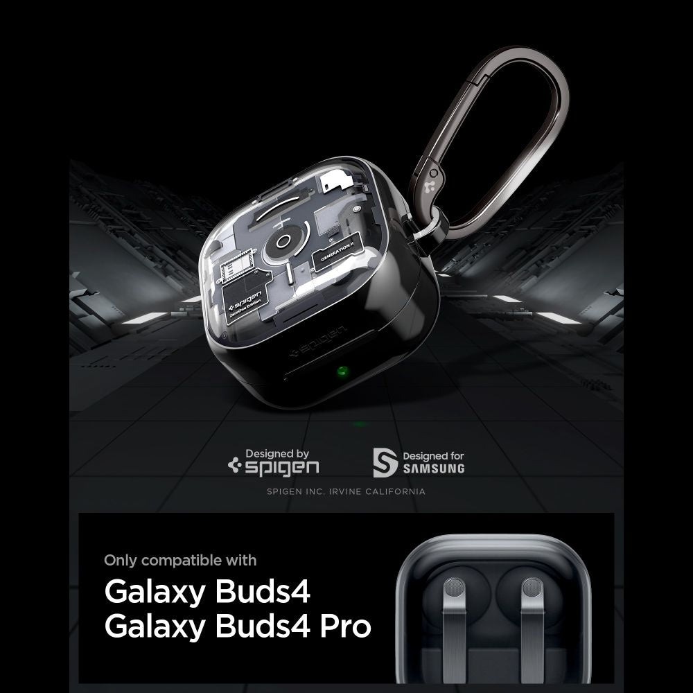 Ultra Hybrid Case Spigen for Samsung Galaxy Buds4 / Buds4 Pro, Black ACS11201 _4
