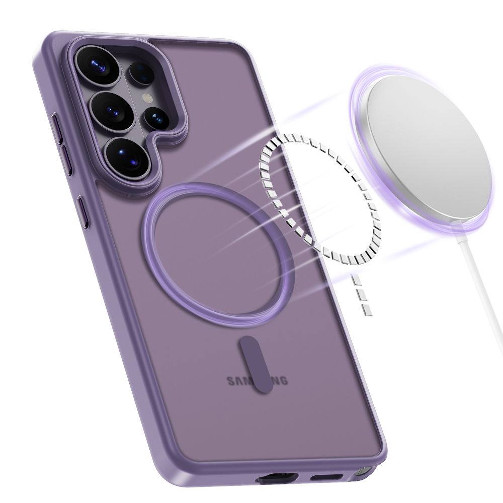 Tech-Protect Magmat MagSafe Case for Samsung Galaxy S26 Ultra - Matte Purple_3