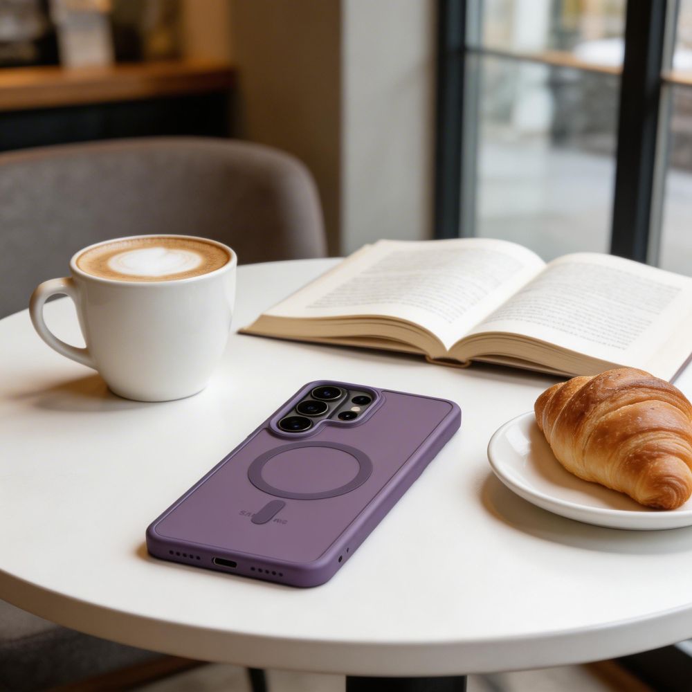 Tech-Protect Magmat MagSafe Case for Samsung Galaxy S26 Ultra - Matte Purple_6