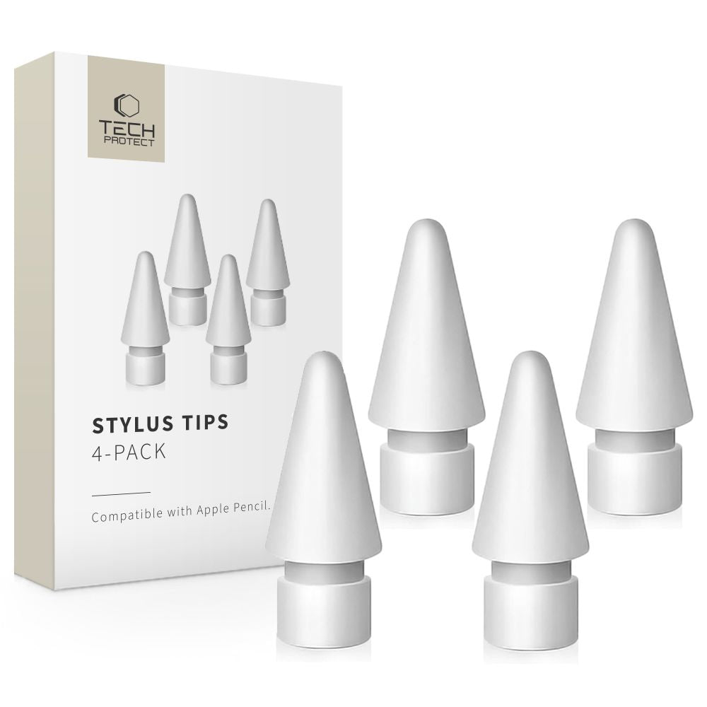 Tech-Protect Stylus Tips for Apple Pencil 4-Pack - White_0