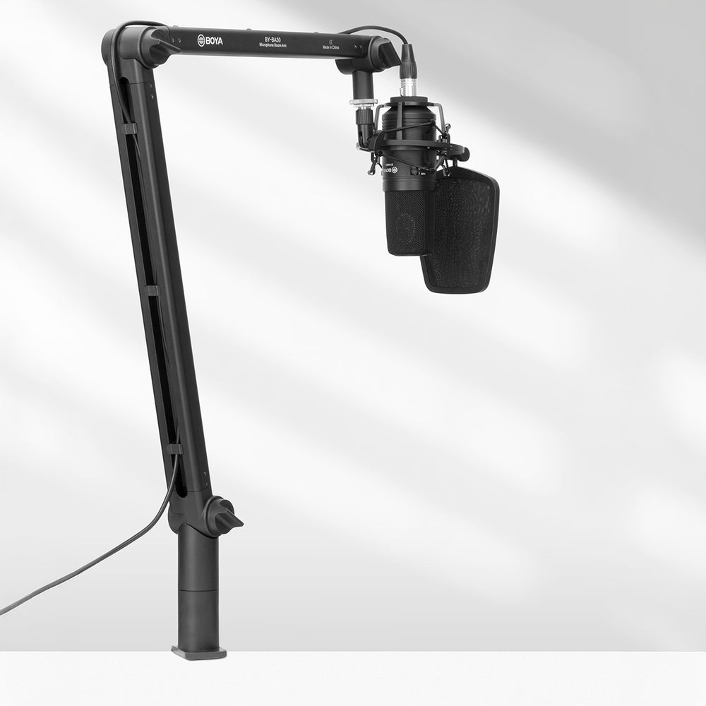Boya BY-BA30 Desktop Microphone Arm with Hidden Cable Management - Black_3