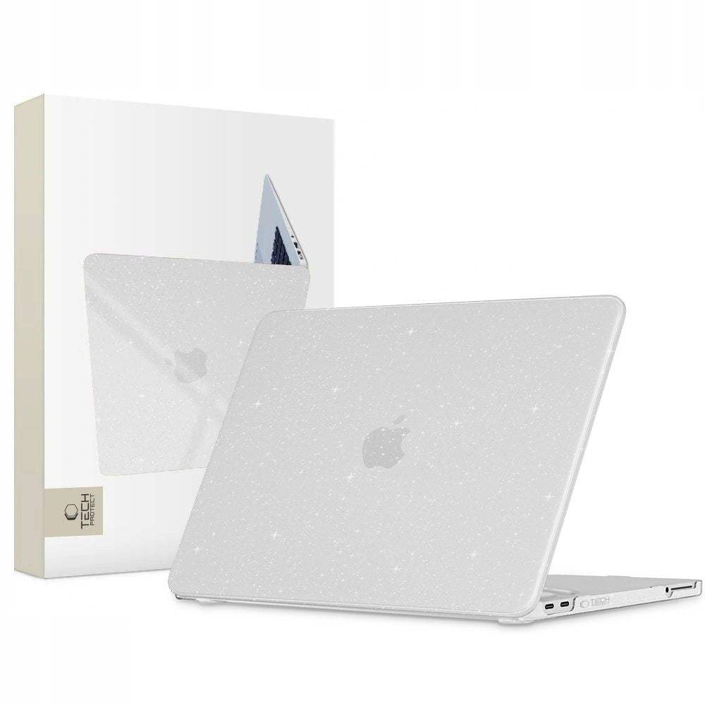Tech-Protect SmartShell Case for MacBook Neo 13" 2026 - Clear-Glitter_0