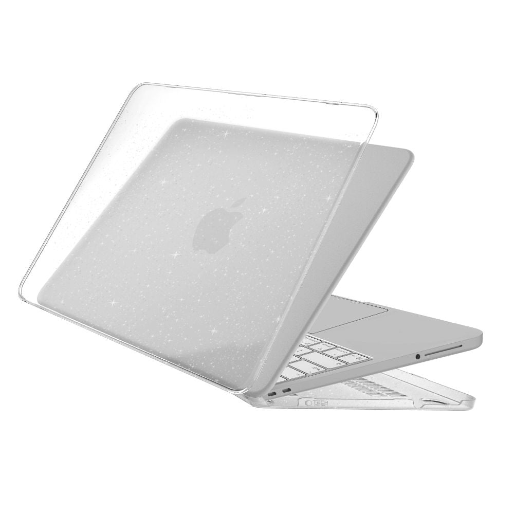 Tech-Protect SmartShell Case for MacBook Neo 13" 2026 - Clear-Glitter_2