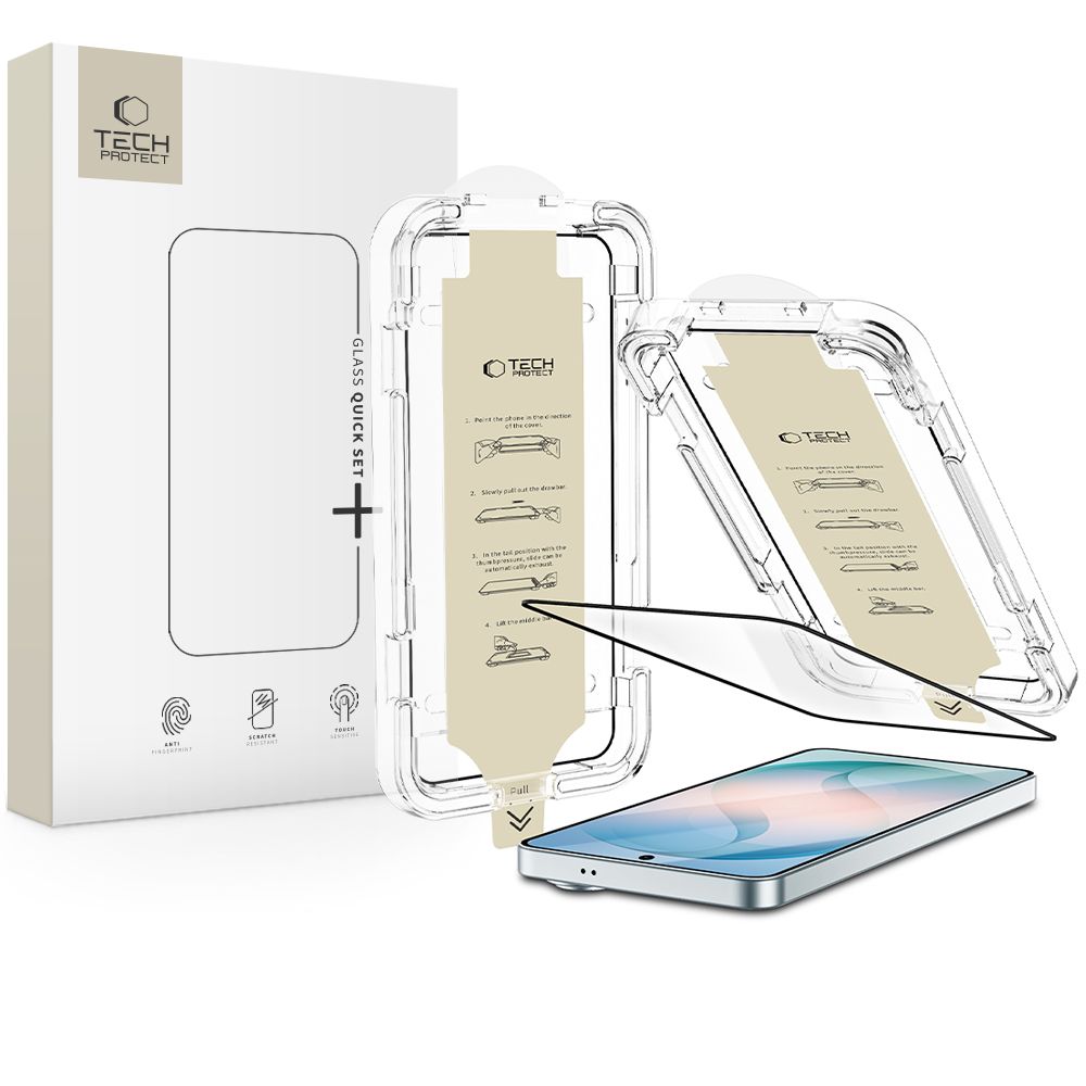 Tech-Protect Quick Set AR+ Anti-Reflective Glass for Samsung Galaxy S26+ - Black_0