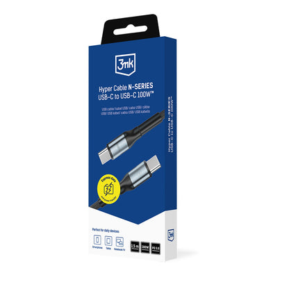 3mk Hyper Cable N-SERIES USB-C / USB-C 1.5m PD 3.0 QC 3.0 20V / 5A 100W - black_7
