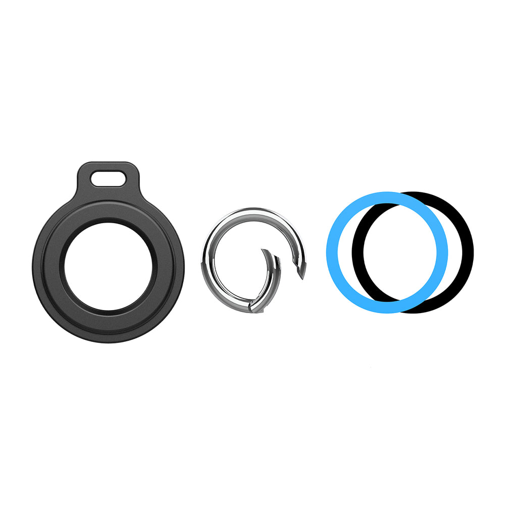 Airtag case with spring buckle, set of 2 - black_8