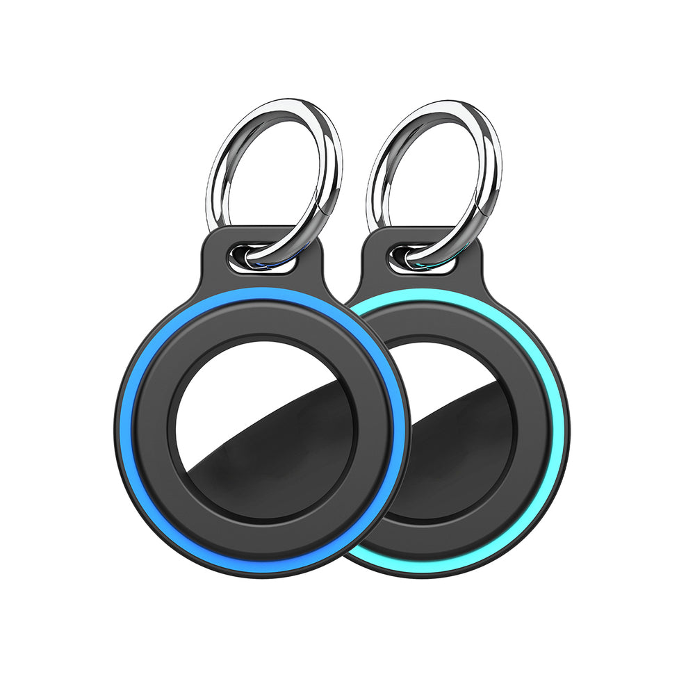 Airtag case with spring buckle, set of 2 - black_0